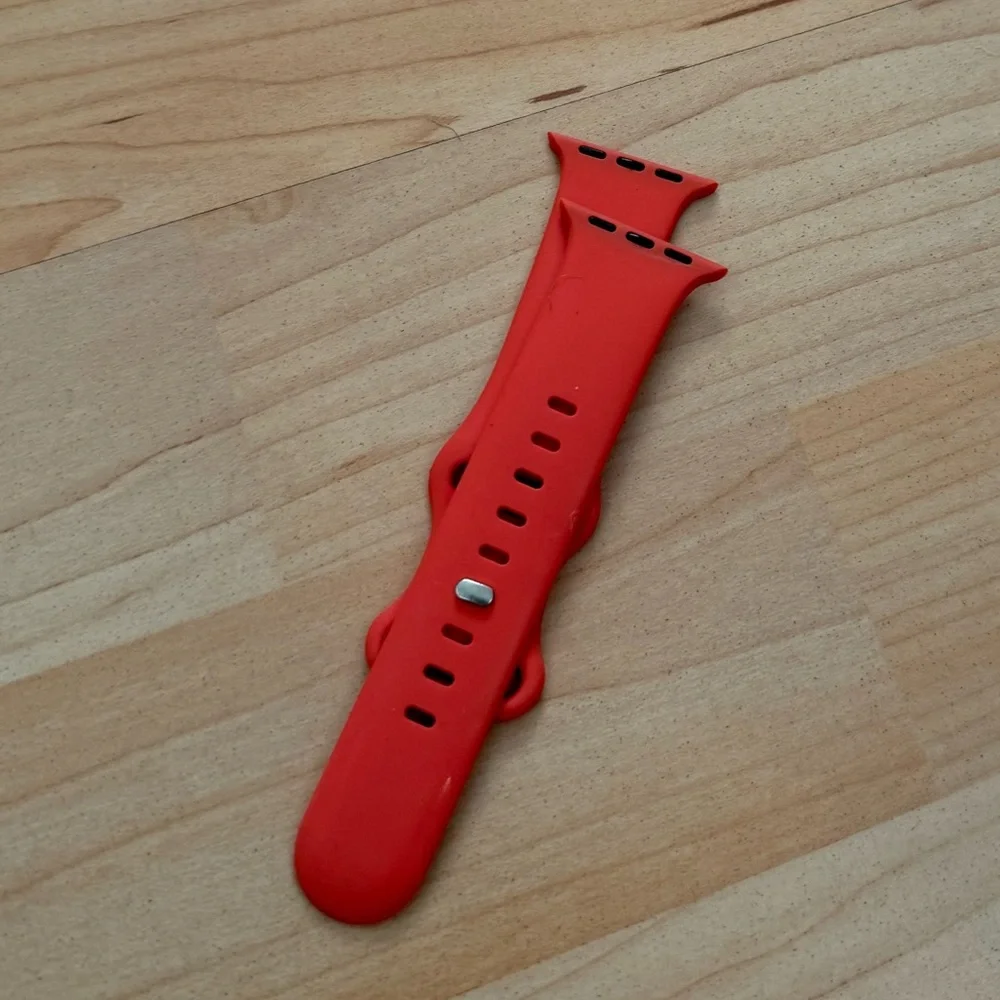 Bright orange Silicone Smartwatch Band